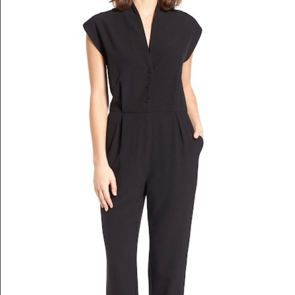 Anthropologie Pants - NWOT Cupcakes and Cashmere black jumpsuit